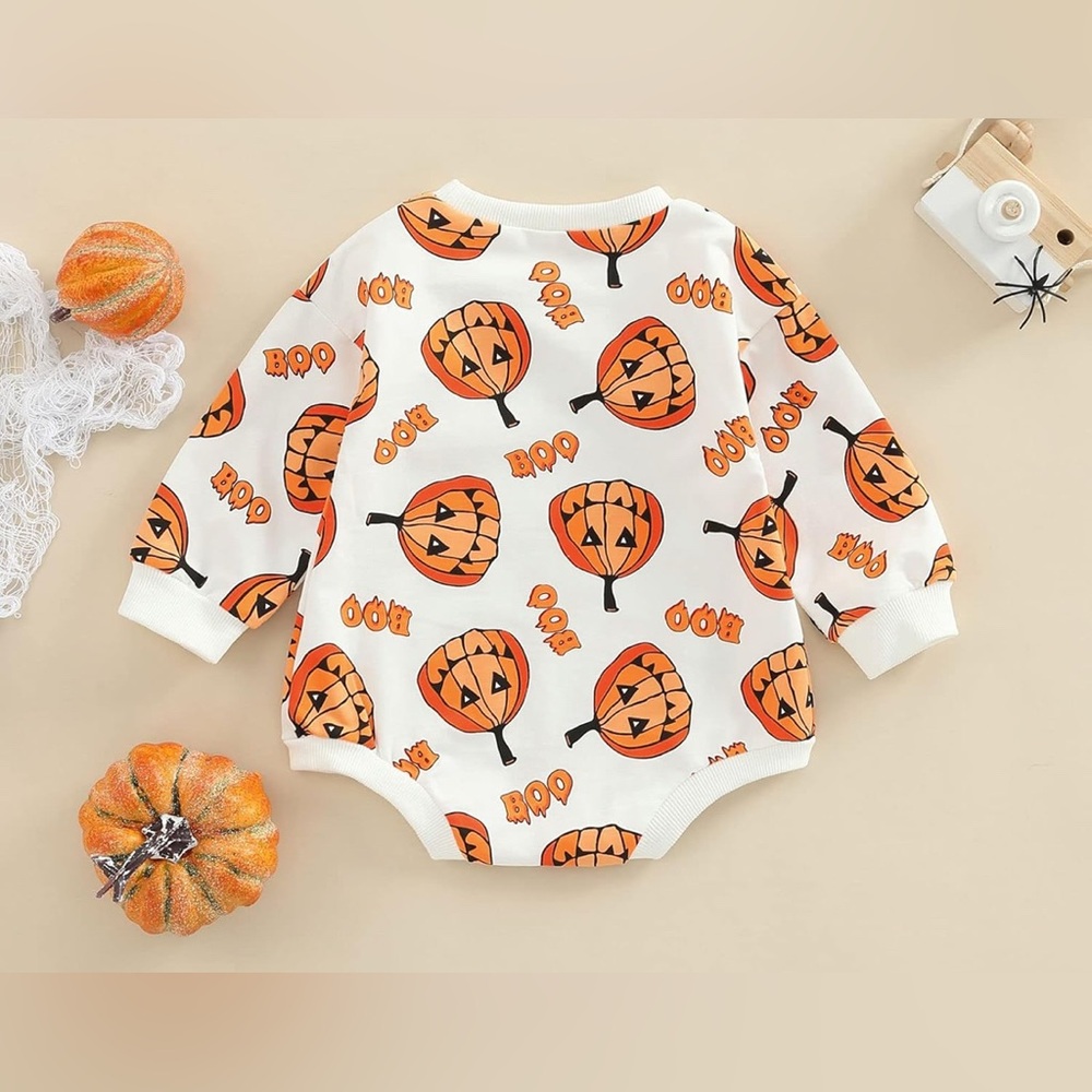 Halloween Pumpkin Kids Bodysuit
